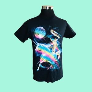 Trippy Unicorn Cat Tee
